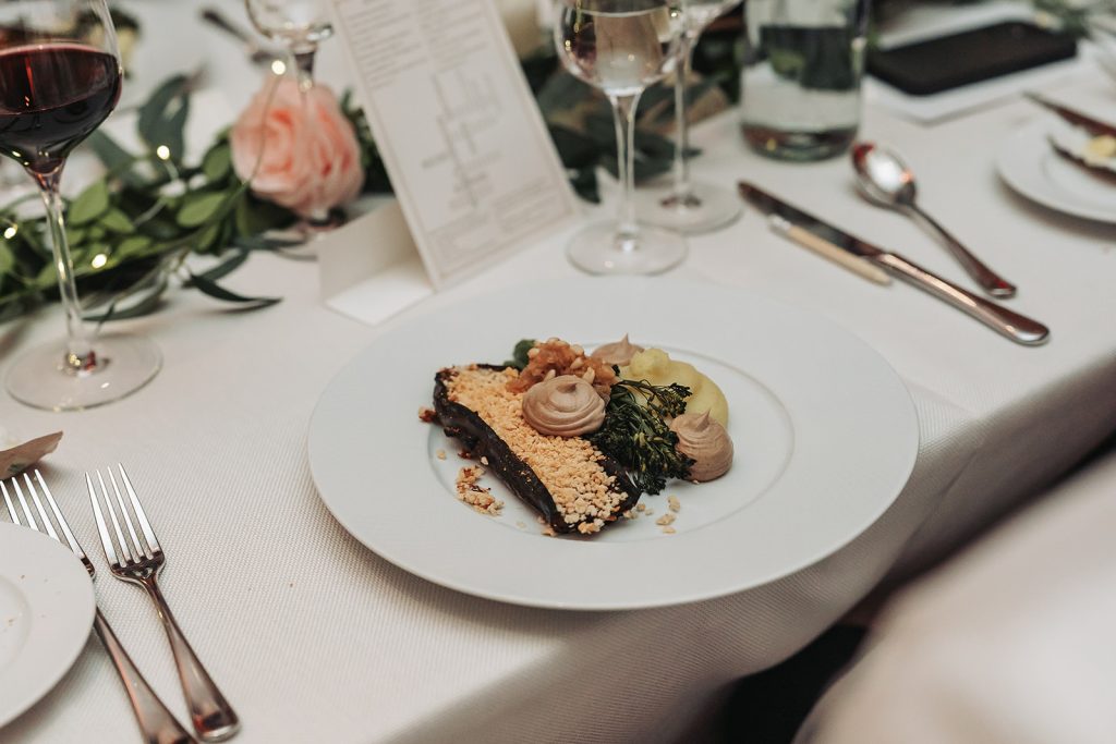 Wedding food at Ashmolean Museum wedding