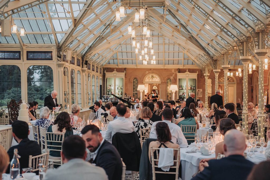 grandad giving speech at Kilworth House