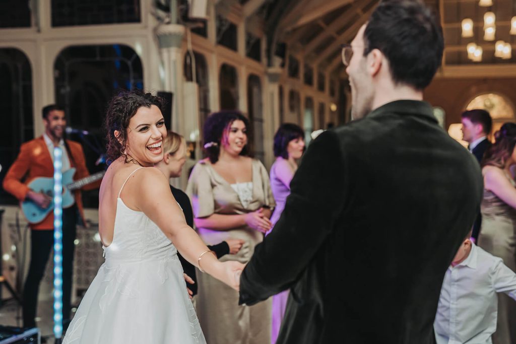 bride dancing with groom at Kilworth House