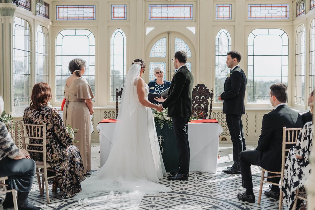 wedding ceremony at Kilworth House