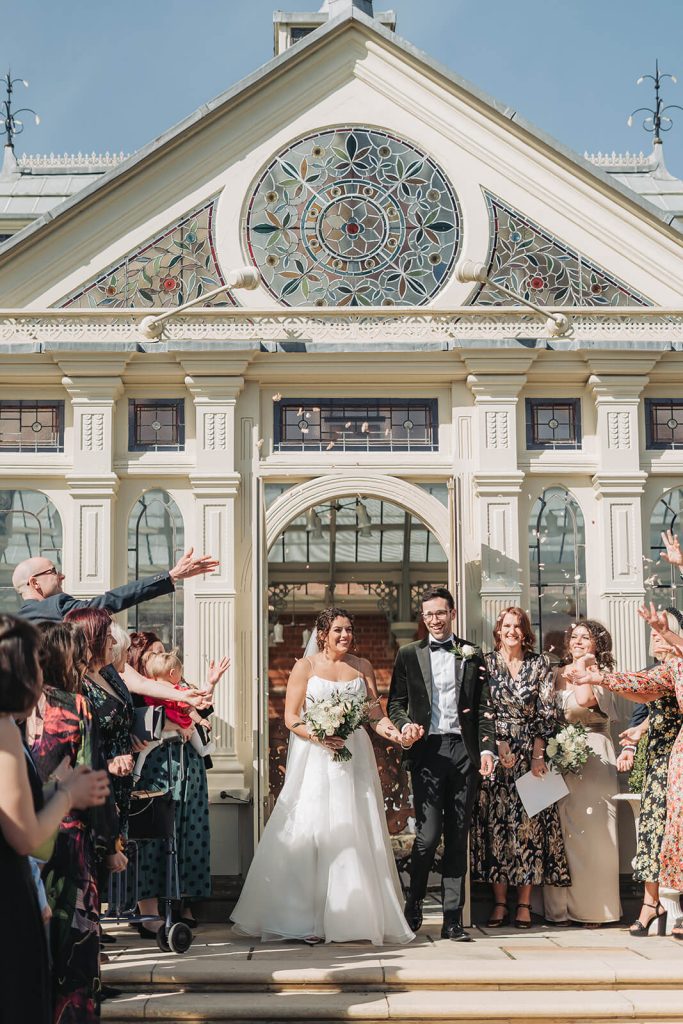confetti shot at Kilworth House