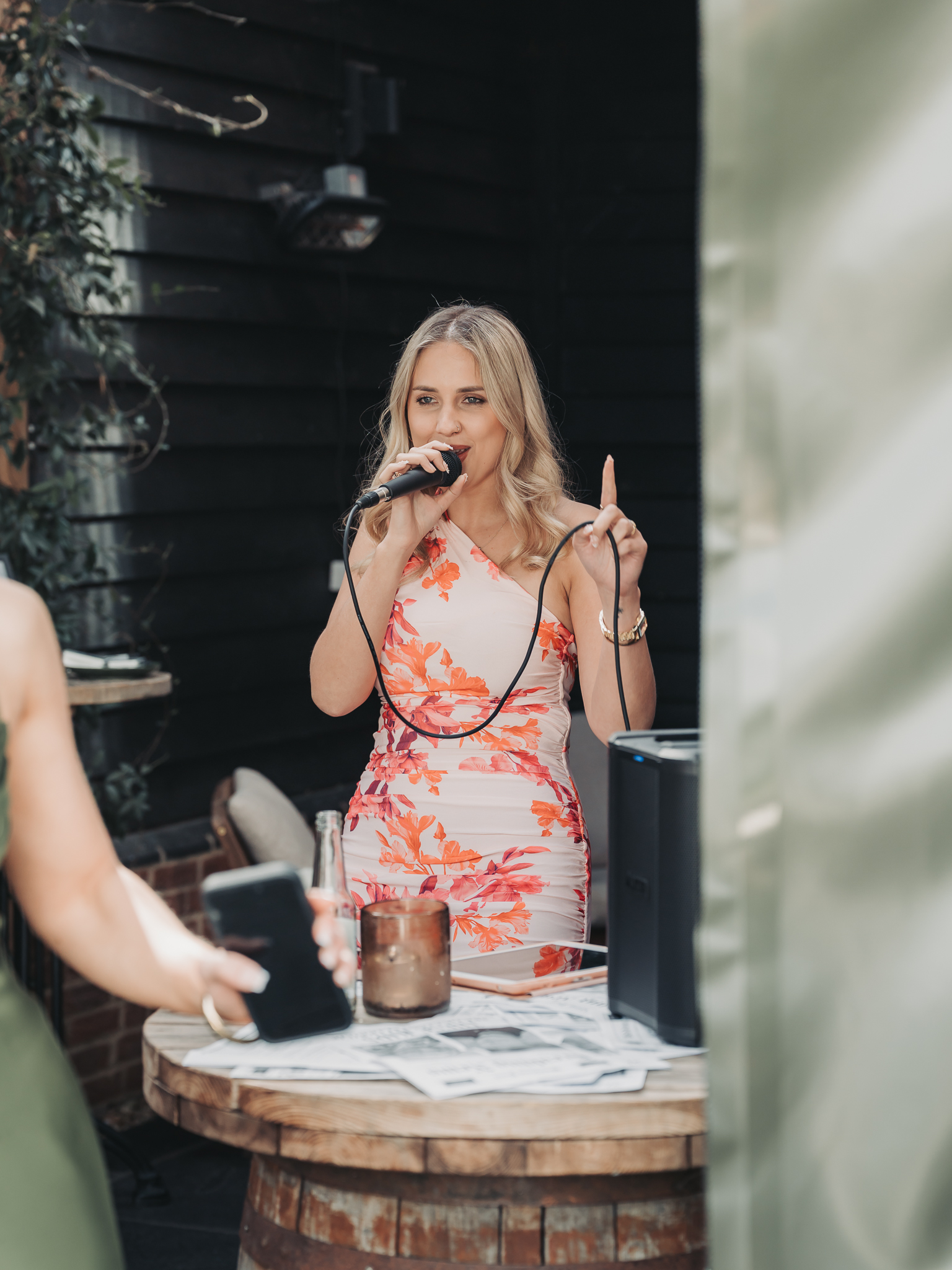 wedding singer performing