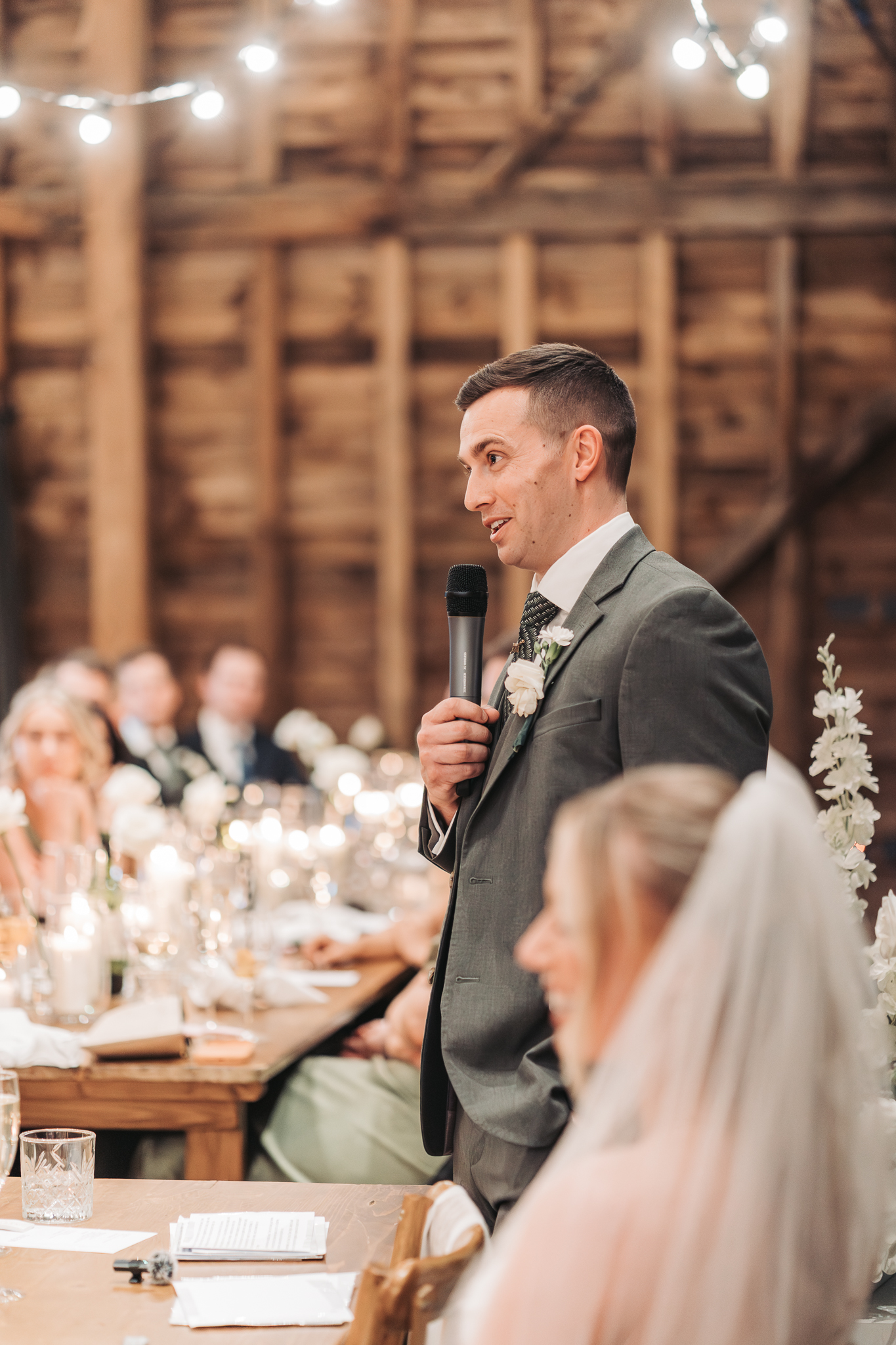 groom giving speech